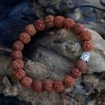 Rudraksha Buddah Bangle Mala - Brown - immagine 2
