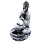 Buddha Candle Holder - White - Medium - immagine 3