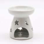 1x Sm Classic White Oil Burner - Moon & Star - immagine 2
