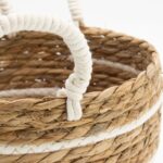 Cotton & Seagrass Large Baskets – Natural Stripes – Set of 3 - immagine 7