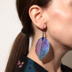 Earrings - Bravery Leaf - Rainbow - immagine 4