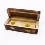 Incense Cone Smoke Box 6" - Mango Wood - immagine 5