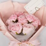 Large Pink Roses Bouquet - Love is Eternal -  Gift Card - immagine 3