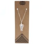 Gemstone Guardian Angel Pendant - Rock Quartz - immagine 2