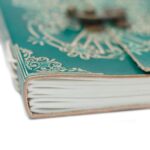 Leather Green Peace with Lock Notebook (18x13 cm) - immagine 8