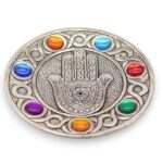 Seven Chakra Hamsa Incense Holder 11.5cm - immagine 2