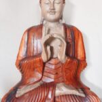 Hand Carved Buddha Statue - 60cm Two Hands