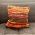 Rag Rug Cushion Covers - 40x40cm - Sunrise Oranges - immagine 2