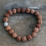 Rudraksha Buddah Bangle Mala - Brown - immagine 3