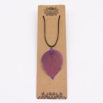 Necklace - Bravery Leaf - Lavender - immagine 2
