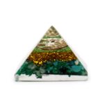 Sm Orgonite Pyramid 25mm Gemchips and Copper - immagine 10