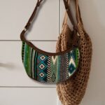 Jacquard Hobo Bag - Bold Greens (brown strap) - immagine 3