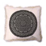 Traditional Mandala  Cushion - 45x45cm - black - immagine 3