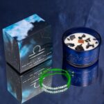 Zodiac Crystal Candle with Gemstone Bracelet - Libra - immagine 2