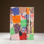 Lokta Patchwork Notebook – Large (21x15cm) – 45 Leaves – Includes Bookmark – Multi Colour - immagine 5