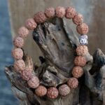 Rudraksha Buddah Bangle Mala - Brown - immagine 4