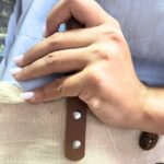 Natural Tote Bag Leather Handle - Mandala - immagine 5