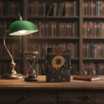 Leather Printed Notebook – Stop Doom Scrolling - 17.8x12.7 cm - immagine 2