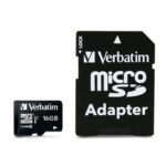 Scheda Di Memoria Micro SD con Adattatore Verbatim Premium 16 GB