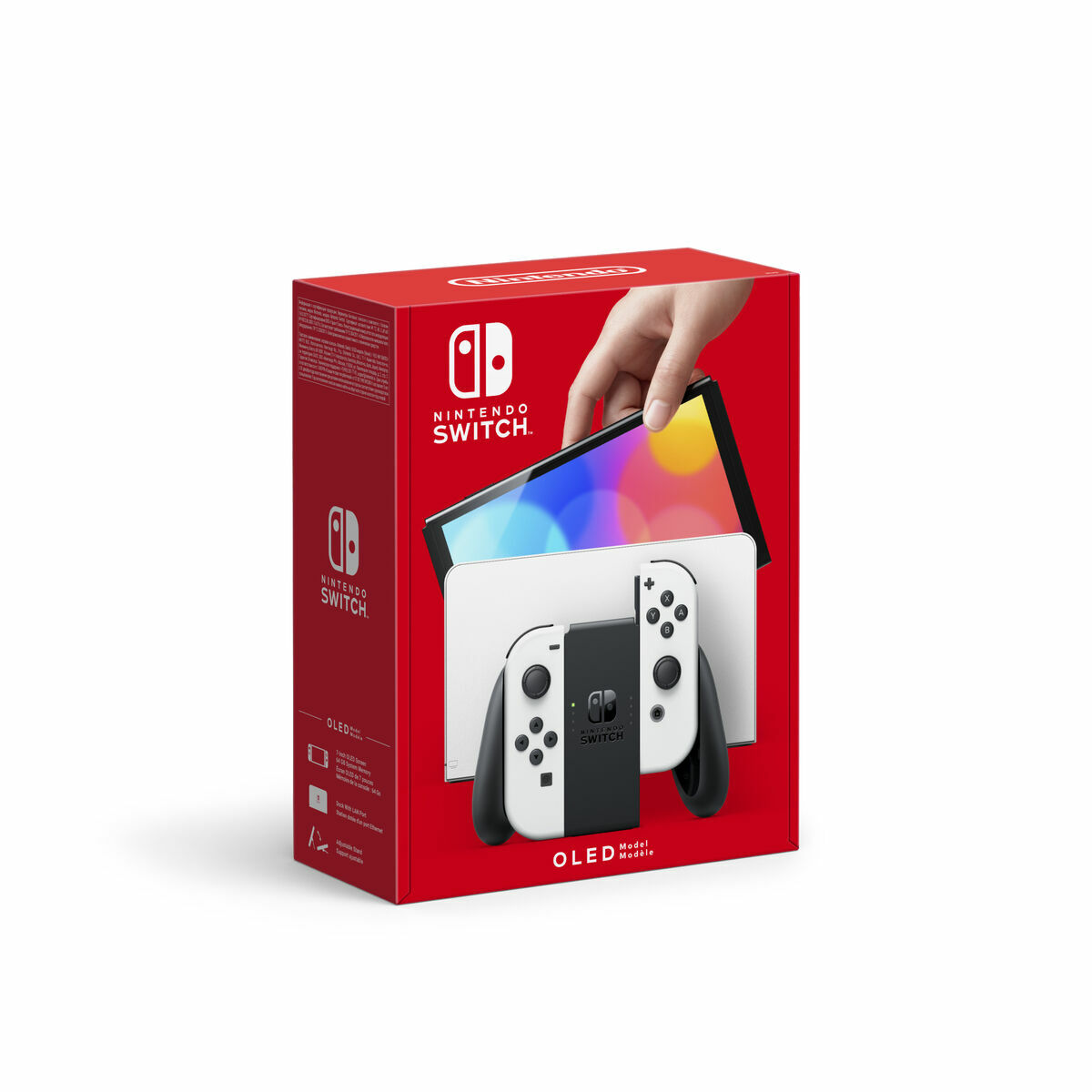 0045496453435_S0432513_P03 Nintendo Switch Nintendo OLED Bianco - immagine 1