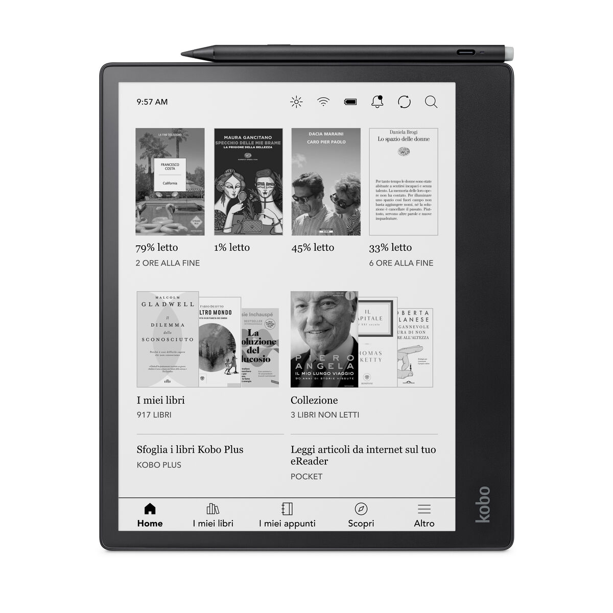 0681495008704_S55179620_P122 eBook Rakuten N605-KU-BK-K-BU Nero 32 GB 10,3" - immagine 1