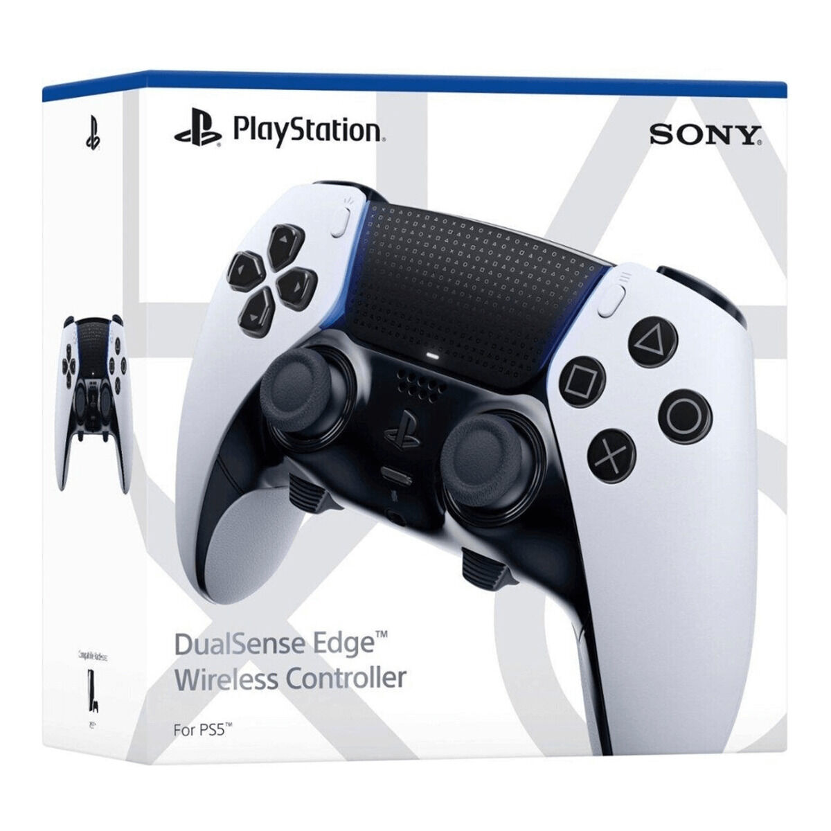 0711719586555_M0807322_P00 Telecomando Gaming Senza Fili Playstation DualSense Edge Bianco - immagine 1