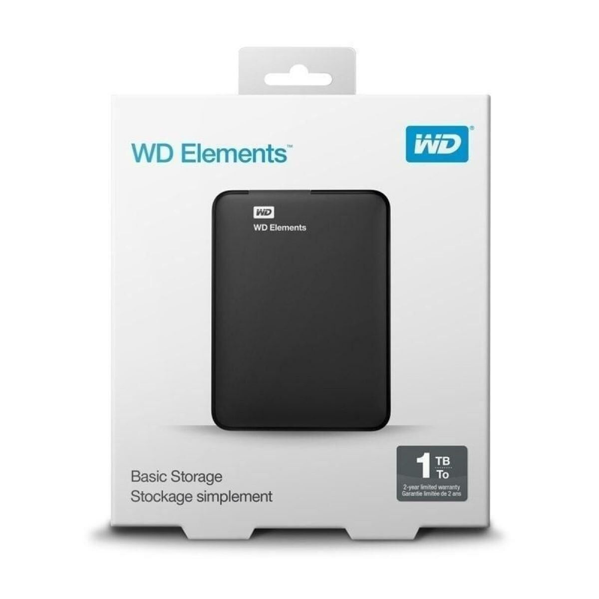0718037855448_M0800840_P00 Hard Disk Esterno Western Digital WD Elements Portable Nero 1 TB - immagine 1