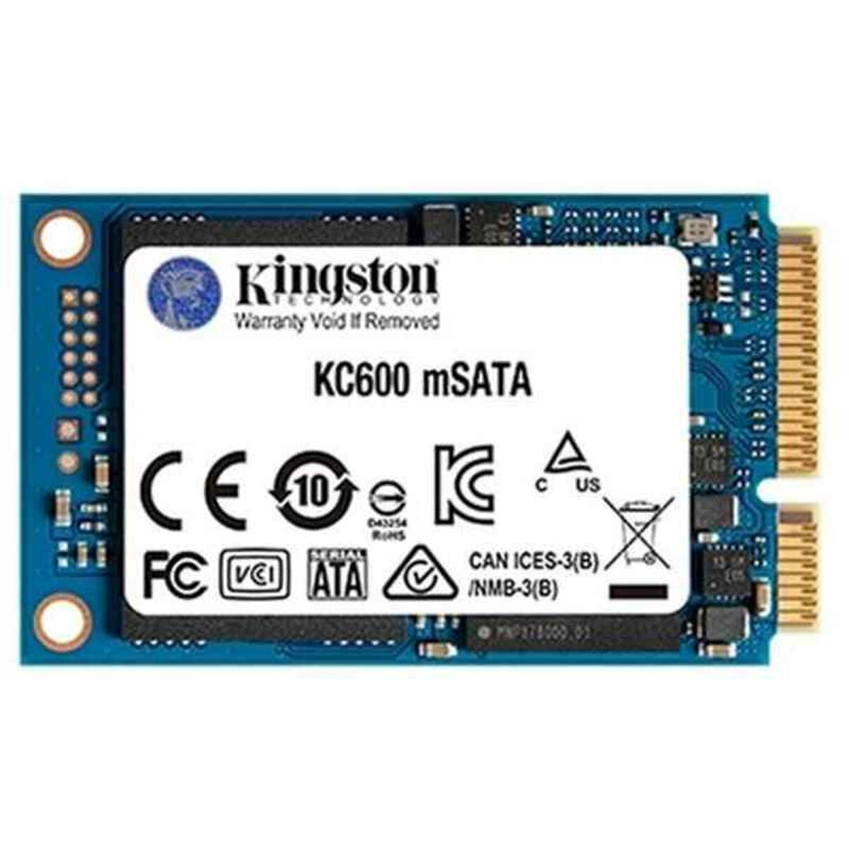 0740617315998_S5513155_P01 Hard Disk Kingston KC600MS TLC 3D mSATA 512 GB SSD - immagine 1