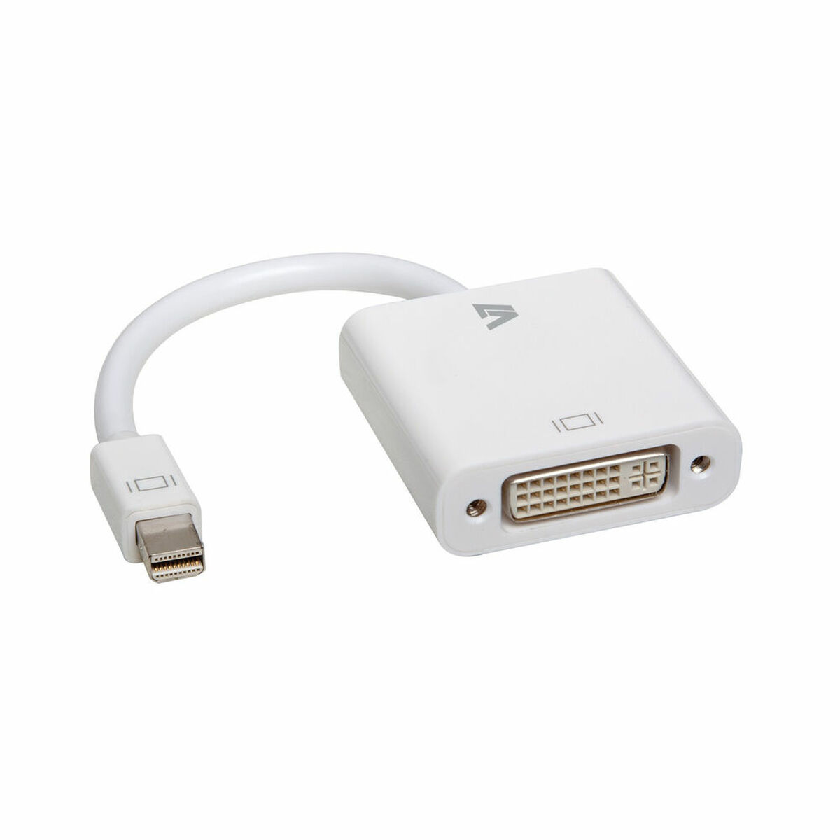 145696943 Adattatore Mini DisplayPort con DVI V7 CBL-MD1WHT-5N Bianco - immagine 1