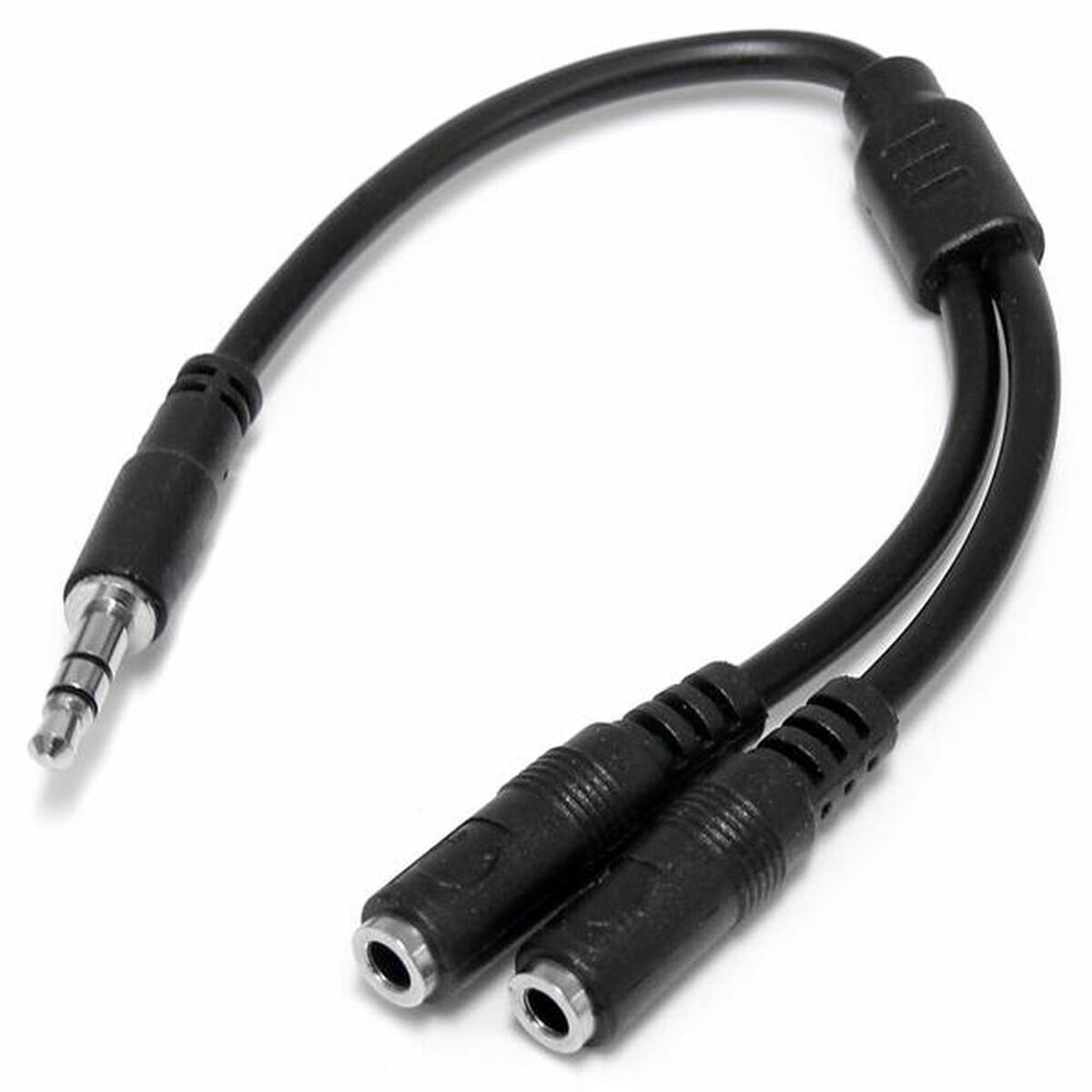 146297563 Adattatore Audio Jack Startech MUY1MFFS Nero 0,2 m - immagine 1
