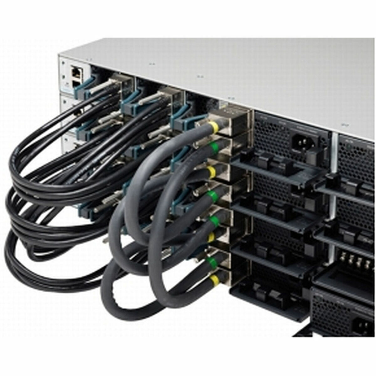 149818713 Cavo di Rete Rigido UTP Categoria 6 CISCO STACK-T1-50CM= Nero 50 cm - immagine 1