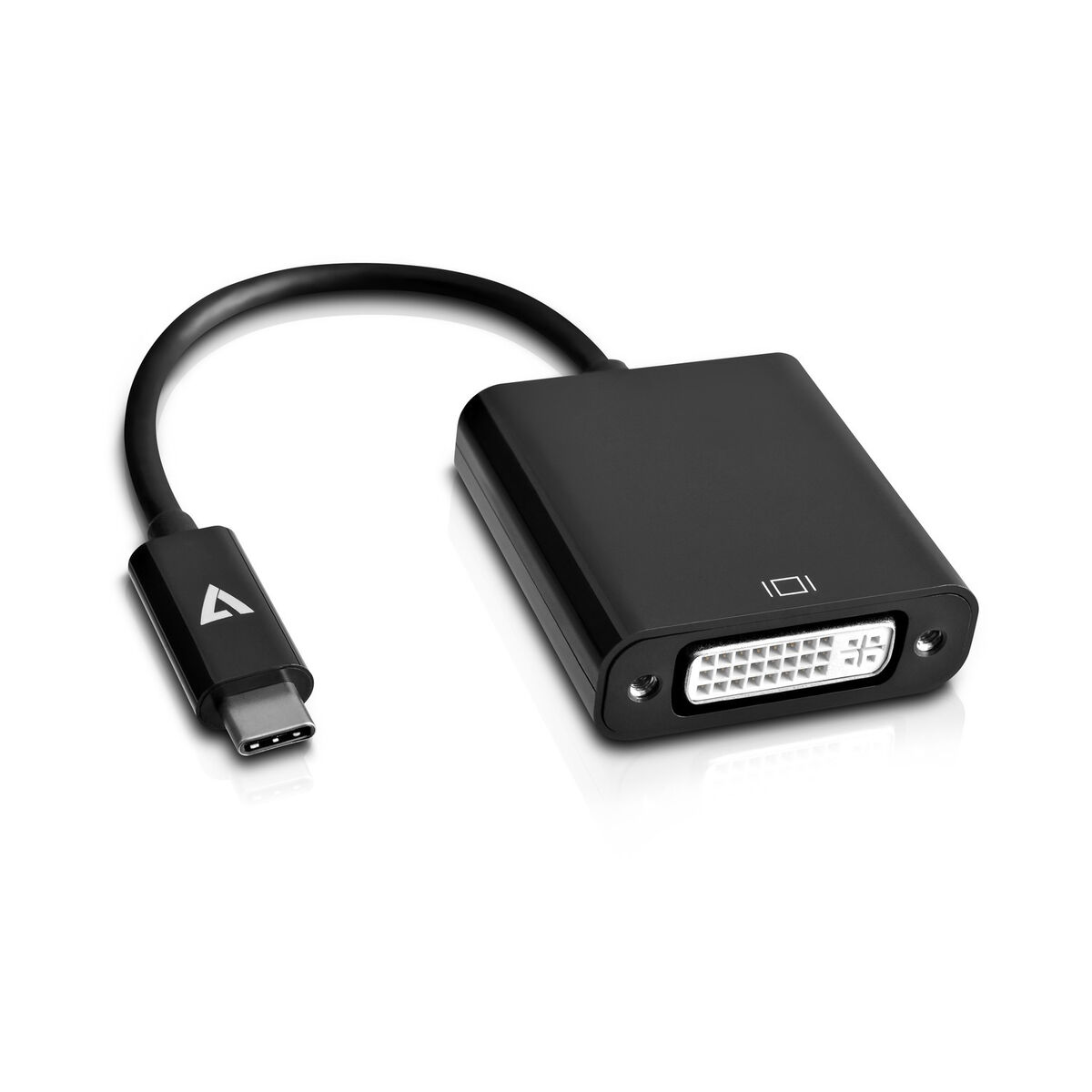 189881363 Adattatore USB C con DVI V7 V7UCDVI-BLK-1N - immagine 1