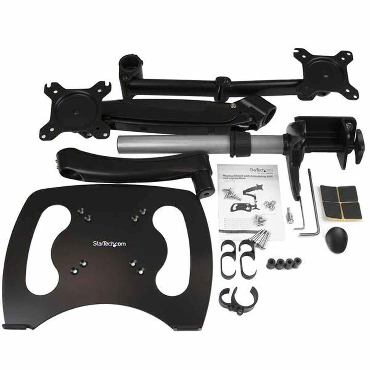 192217122 Supporto da Tavolo per Schermo Startech ARMUNONB 27" Nero - immagine 1