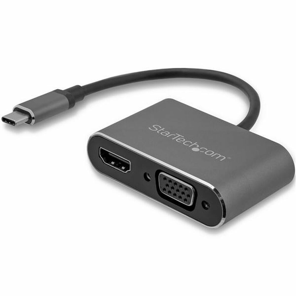 298906043 Adattatore USB C con VGA/HDMI Startech CDP2HDVGA Nero - immagine 1