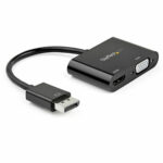 Adattatore Display Port con HDMI/VGA Startech DP2VGAHD20           4K Ultra HD Nero