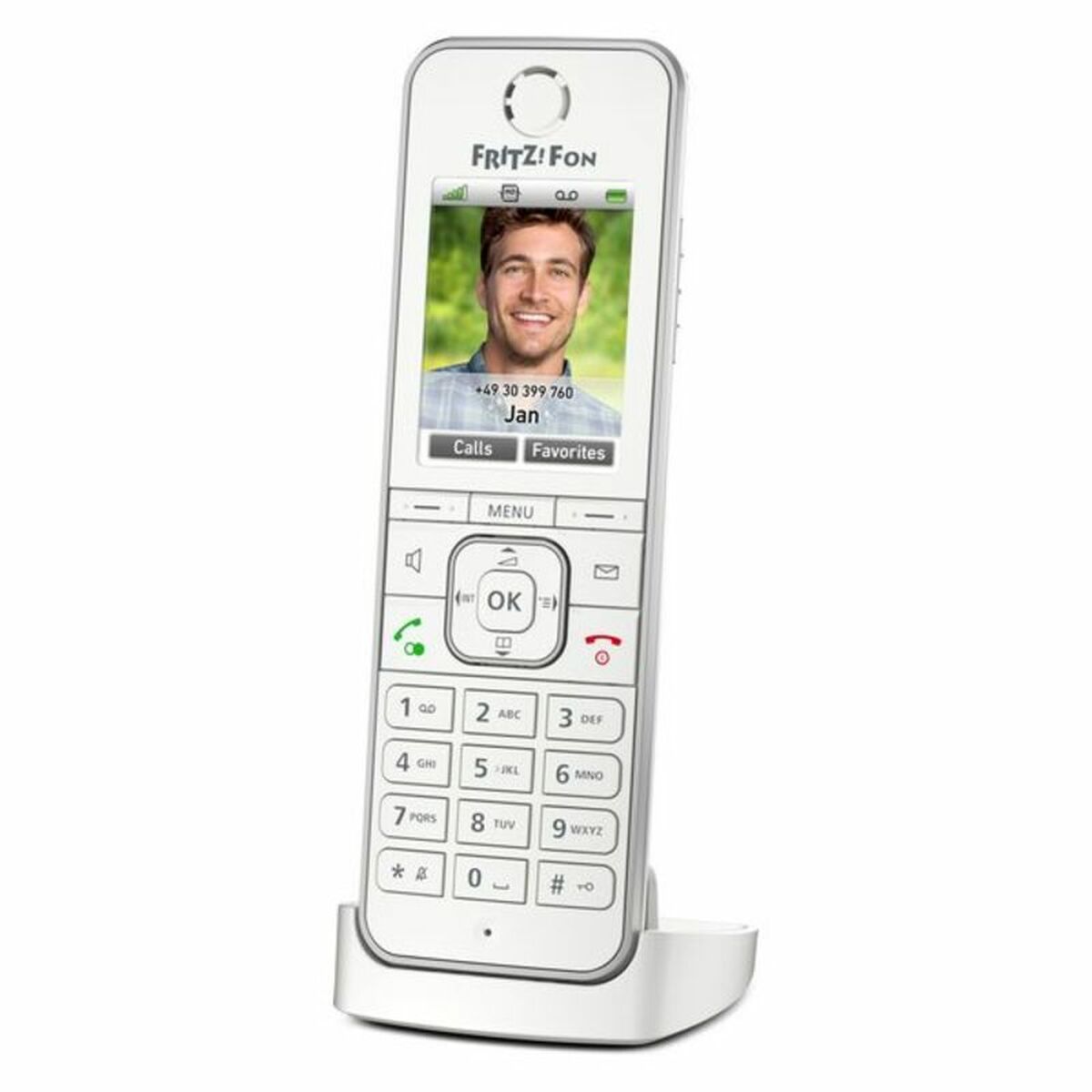 4023125028755_I03 Telefono Senza Fili Fritz! 20002875 Bianco - immagine 1