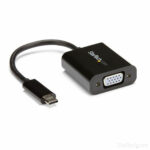 Adattatore USB C con VGA Startech CDP2VGA              Nero