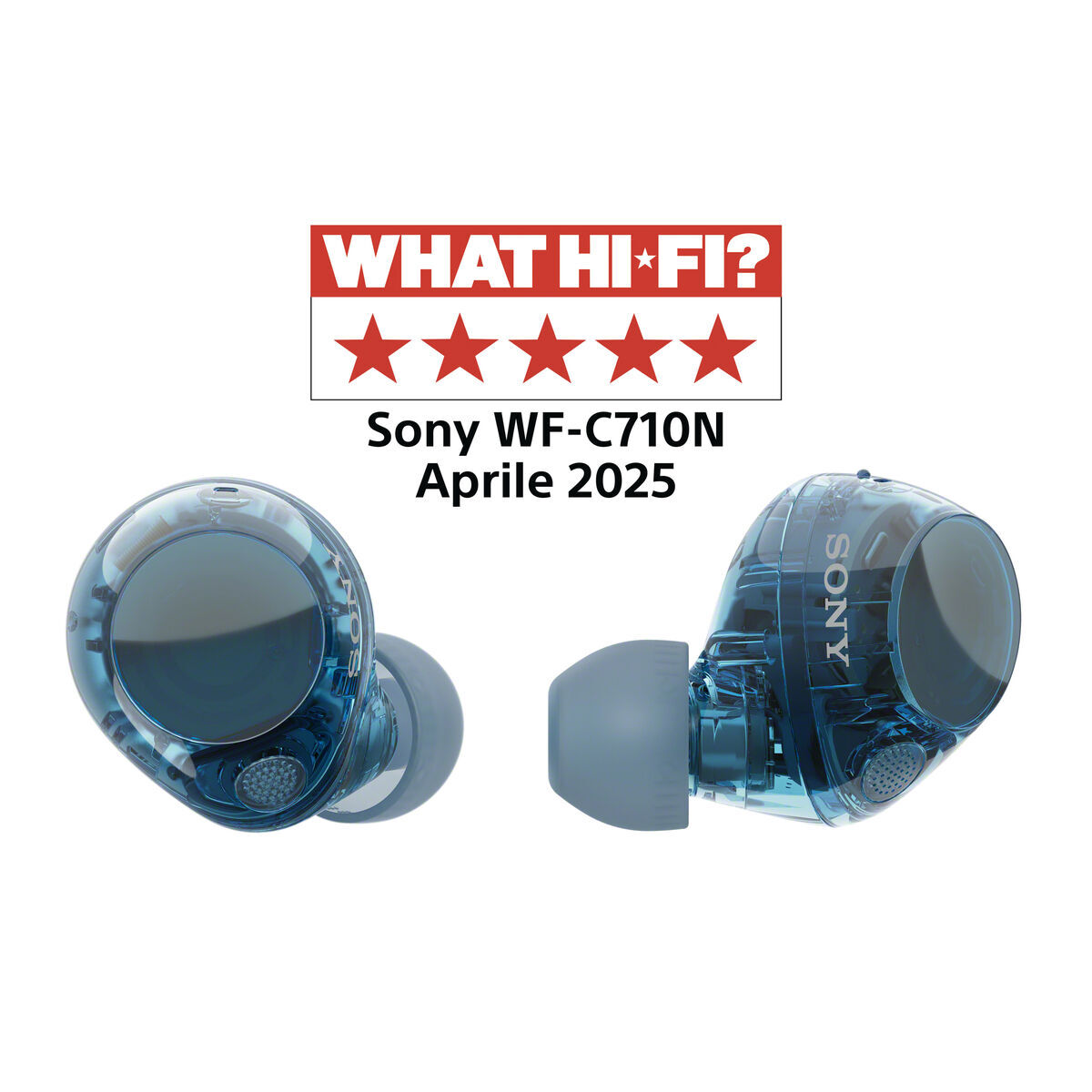 4548736164260_I00 Auricolari Sony WF-C710NL Azzurro - immagine 1