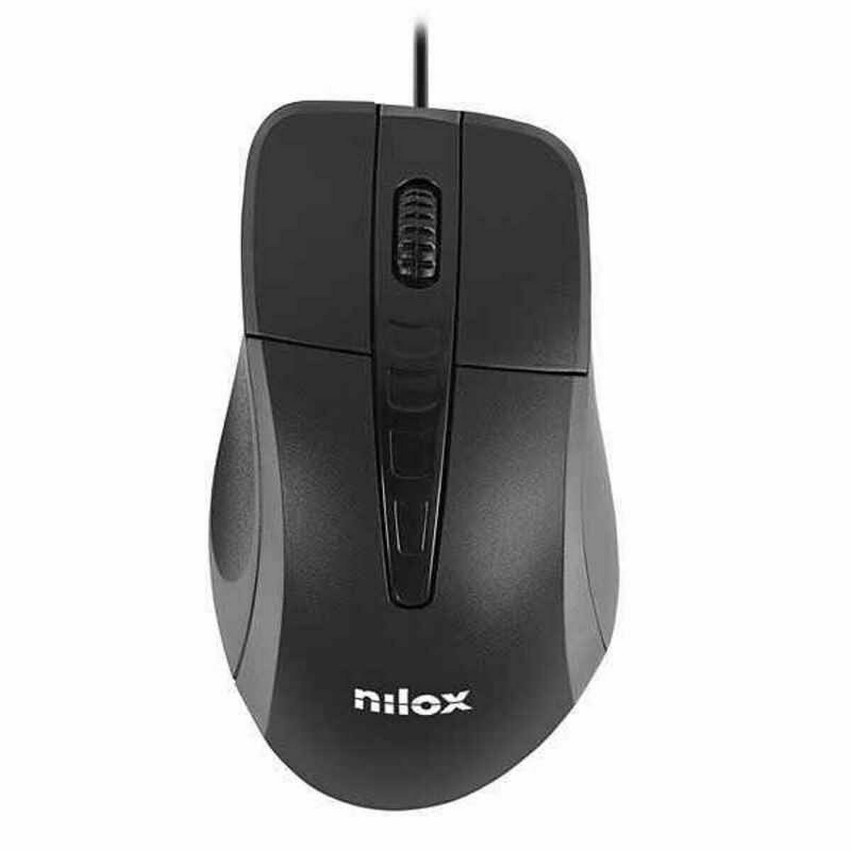 4718009151154_S0458979_P00 Mouse Ottico Mouse Ottico Nilox MOUSB1001 1000 DPI Nero - immagine 1