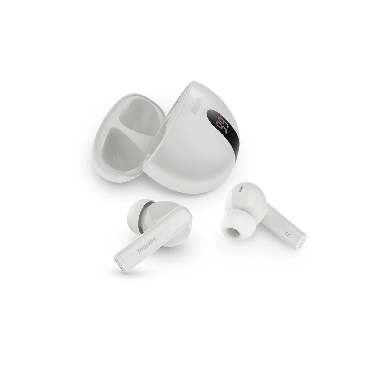 4895229160194_S0470500_P00 Auricolari Wireless con Custodia di Ricarica Philips TAT2520WT/00 Bianco - immagine 1