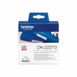 Carta Continua per Stampanti Brother DK22210 29 x 30,48 mm Bianco Nero 80 g/m? (1 Unit?)