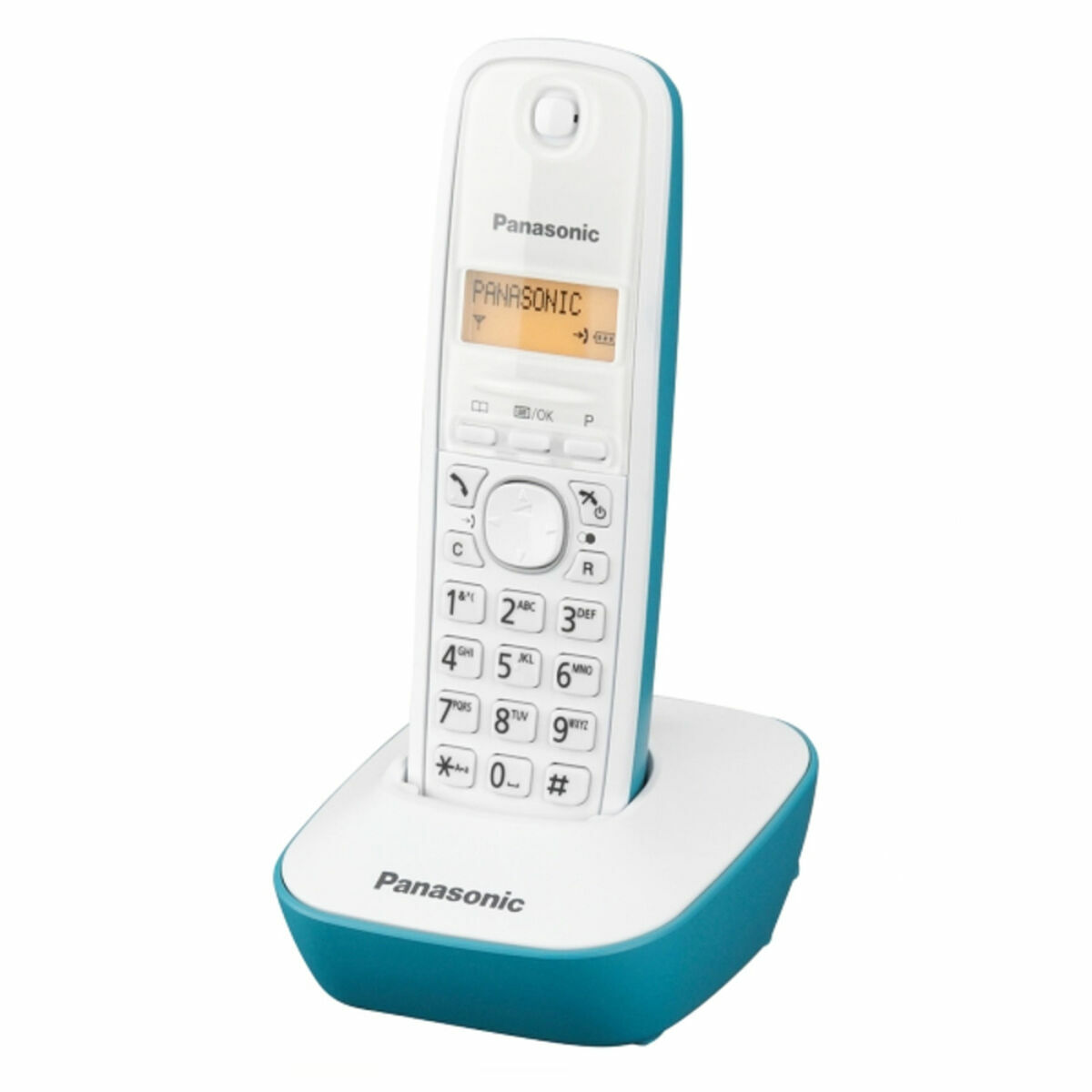 5025232626939_0_P01 Telefono Senza Fili Panasonic Corp. KX-TG1611SPC DECT Bianco Turchese Ambra - immagine 1