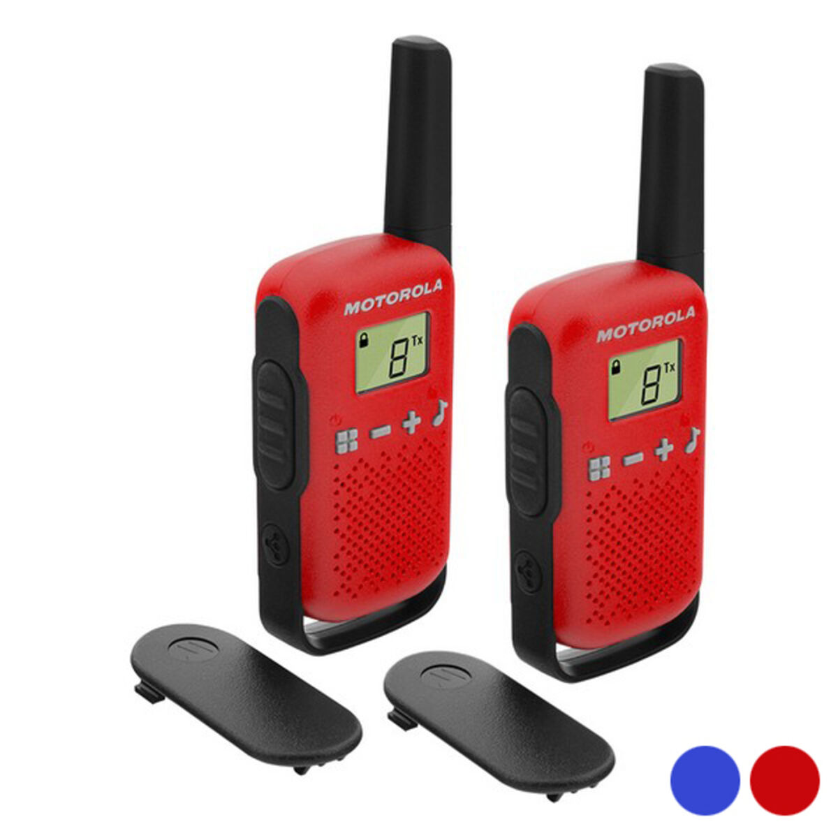 5031753007492_2_I02 Walkie-Talkie Motorola T42 Dual 1,3" LCD 4 km (2 pcs) - immagine 1