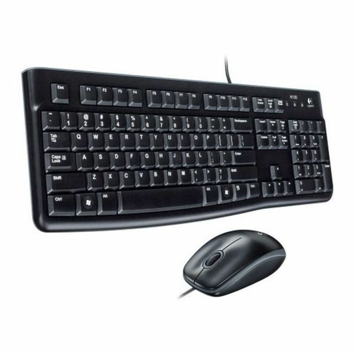 5099206020580_1_P01 Tastiera e Mouse Ottico Logitech 920-002550 USB Nero Qwerty in Spagnolo - immagine 1