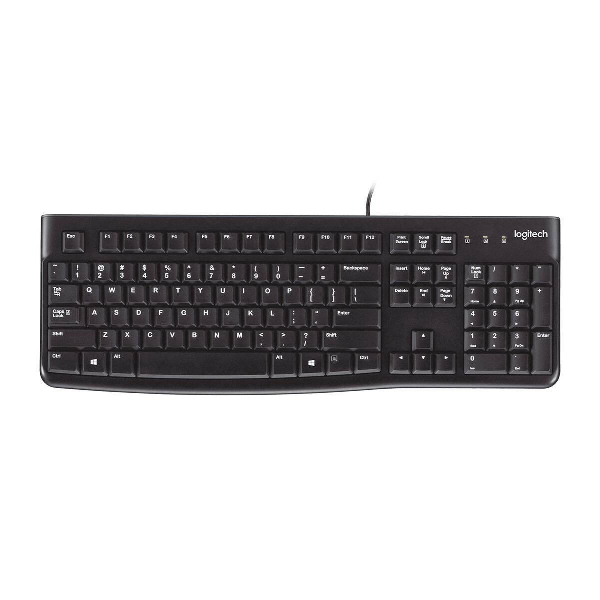 5099206020825_S0459219_P00 Qwerty in Spagnolo Logitech K120 USB Nero Qwerty in Spagnolo QWERTY - immagine 1
