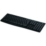 Tastiera Wireless Logitech K270 Nero Qwerty in Spagnolo 2.4 GHz