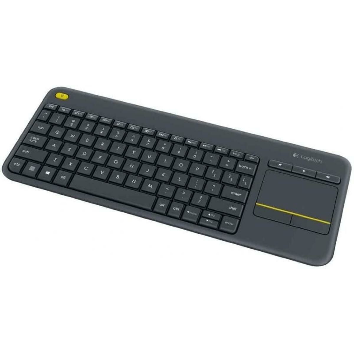 5099206059351_M0800560_P00 Tastiera Logitech K400 Plus Nero Qwerty in Spagnolo - immagine 1