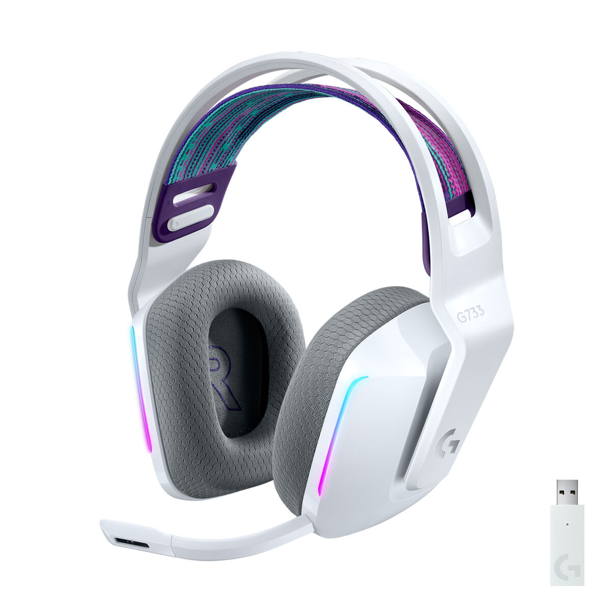 5099206089532_S0460388_P00 Auricolari Senza Fili Logitech G733 Bianco - immagine 1