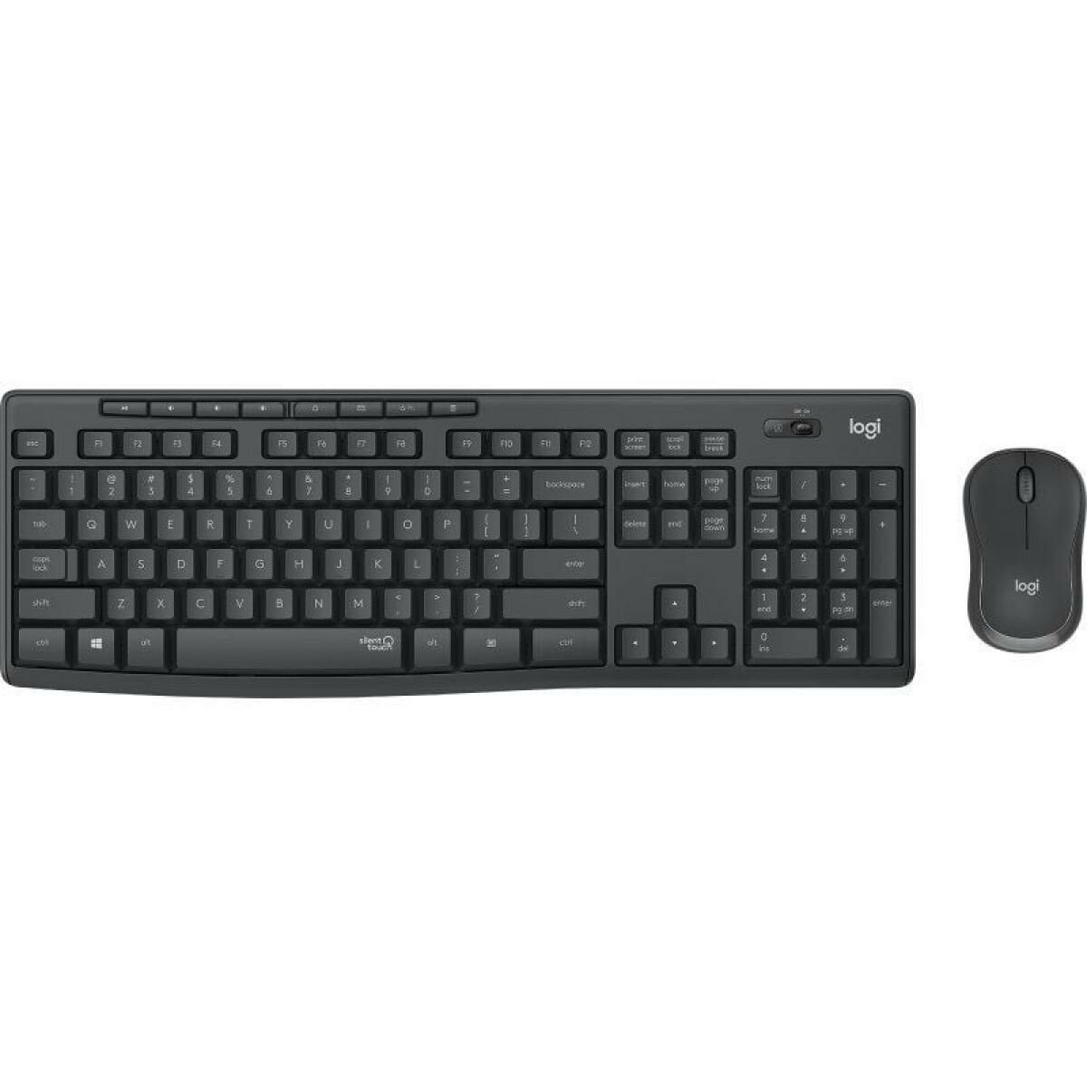 5099206092419_M0800500_P00 Tastiera e Mouse Wireless Logitech MK295 Grigio Qwerty in Spagnolo - immagine 1
