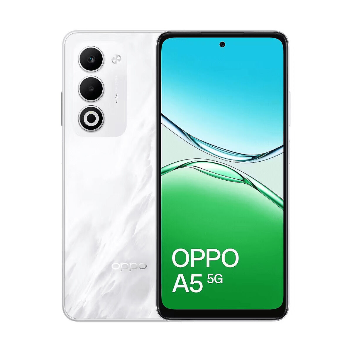 6932169371285_M0806350_P00 Smartphone Oppo A5 5G 6,67" Octa Core 4 GB RAM 128 GB Bianco - immagine 1